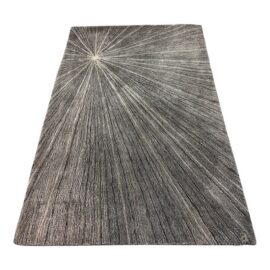 5ft X 8ft Angela Adams for Design Within Reach Grace Area Rug, Graphite. Original Price: $1,800