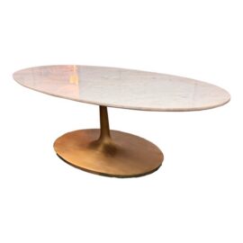 Crate & Barrel Nero White Oval Coffee Table. Original Price: $1,000