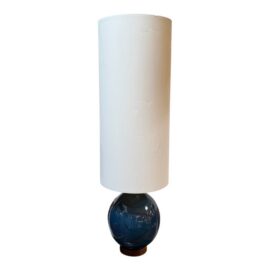 West Elm Ceramic Table Lamp With Elongated Lamp Shade