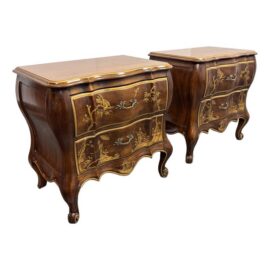 Phyllis Andrade for White Furniture Co. Chinoiserie Bombe Chests, Pair. Estimated Price: $6,100