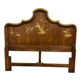 Queen Size Phyllis Andrade for White Furniture Company Chinoiserie Headboard. Estimated Price: $3,445