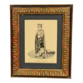Lanté & Gatine "Marie De Hainaut" Engraved Portrait, Antique
