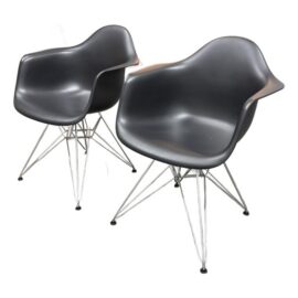 Charles & Ray Eames for Vitra Eames Plastic Dar Armchairs, Pair. Original Price: $1,300