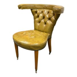 Edward Wormley for Dunbar Mid-Century Cock Fighting Tufted Lounge Chair
