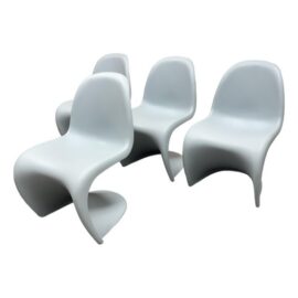 Verner Panton for Vitra Panton Chairs, Set of Four. Original Price: $2,220