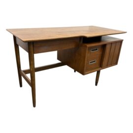 Hooker Furniture Mainline Collection Two-Tiered Walnut Desk. Original Price: $3,000