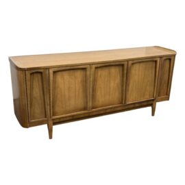 American of Martinsville Mid Century Walnut Sideboard Buffet Credenza