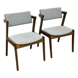 Ashcroft Furniture Edwin Mid-Century Modern Dining Armchairs, Pair. Original Price: $270