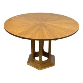 Mid 20th Century Starburst Round Extension Dining Table
