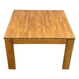 Modernist Butcher-Block Oak Side Table