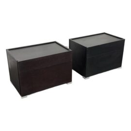 Flou Lipari Two Drawer Nightstands, Pair. Estimate Price: $1,770