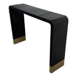 CB2 Tyler Leather Console Table. Original Price: $1,000