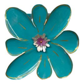 Pat & Andre Juneau Metal Flower Wall Sculpture, Large