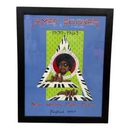 Lolet Boutté Framed James Booker New Orleans Piano Prince Festival Poster Print