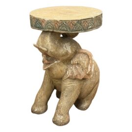 Elephant Pedestal Side Table