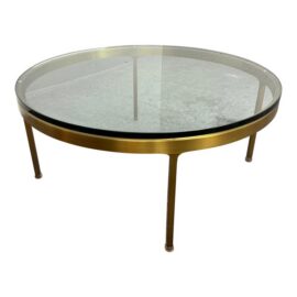 Nicos Zographos Brass Coffee Table, Circa 1970's