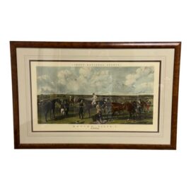 John Harris and C. Quentery Racing, Plate 1: Saddling, Framed