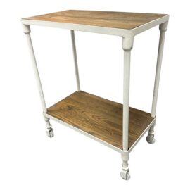 Luay Al-Rawi for Restoration Hardware Dutch Industrial Cart, Distressed White. Original Price: $1,000