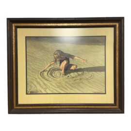 Lunda Hoyle Gill “Lundy in the Sand” Limited Edition Framed Print 520/1000
