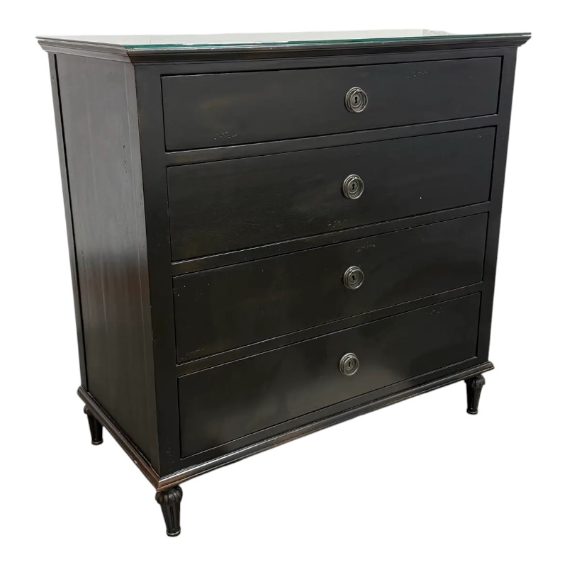 restoration hardware black dresser Maison Four Drawer Dresser, Antiqued Black. Original Price: $3,700 Jade Sequin Lace Spaghetti heel:Low (1-2
