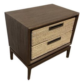 NEW Brownstone Gemma Nightstand, Teak Wood. Original Price: $1,500