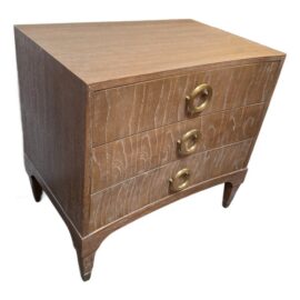 NEW Brownstone Atherton Nightstand, Distressed Teak Wood. Original Price: $1,300