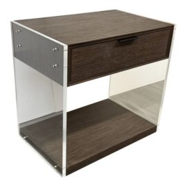 NEW Brownstone Dalton Nightstand, Lucite. Original Price: $1,600