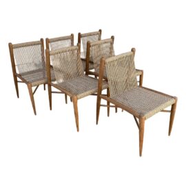 NEW Brownstone Montauk Dining Chairs, Set of Six. Original Price: $4,800