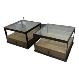 Four Hands Carlson Bunching Side Tables, Pair. Original Price: $2,000