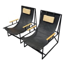 Four Hands Judson Sling Chairs, Pair. Original Price: $3,000