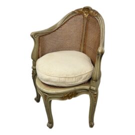 Corner Fauteuil With Barrel Back, Louis XV Style