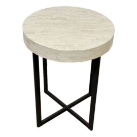 West Elm Bone Side Table, Ivory. Original Price: $200