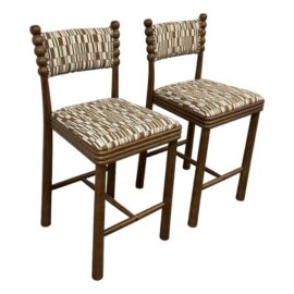 Retro Hulu Counter Stools, Pair. Original Price: $720