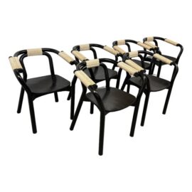 Tatsuo Kuroda for Normann Copenhagen Knot Dining Chairs, Set of Six. Original Price: $4,700