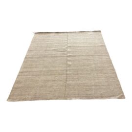 9ft X 12ft Modern Flatweave Textured Wool Area Rug. Original Price: $3,800