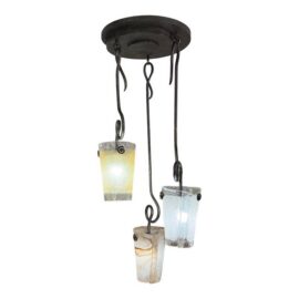 Kalco Tribecca Three Light Pendant Chandelier. Original Price: $3,200