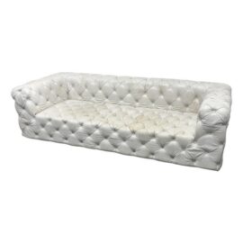 Timothy Oulton Tribeca Tufted Leather Sofa. Original Price: $6,830