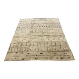 9ft X 12 Ft Moroccan/Beni Ourain–Style Area Rug. Original Price: $6,000