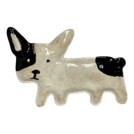 Hand Finished French Bulldog Ceramic Dish