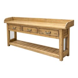 Ralph Lauren Home Country Collection Pine Wood Console Table. Original Price: $4,870