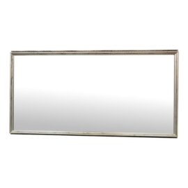 Antiqued Silver Finish With Bead Trim Wall Mirror