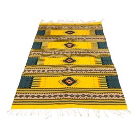4ft 2in × 7ft 6in Zapotec Style Geometric Area Rug