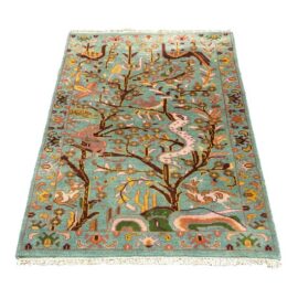 4ft × 6ft 4in Pictorial Tree of Life Wool Area Rug