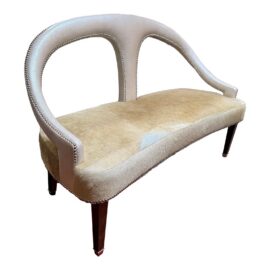 Kroll Hair on Hide Bench Seat