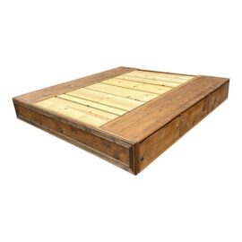 Eastern King Size Custom Six Drawer Platform Bed. Original Price: $3,600