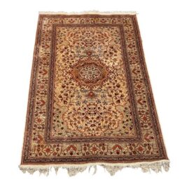 3ft 6in × 5ft 4in Hand-Knotted Floral Medallion Area Rug