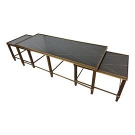 Italian Vintage Nesting Coffee Table Set, Set of Three