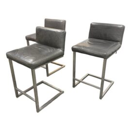 Room & Board Modern Lira Counter Stools, Set of Three. Original Price: $2,550