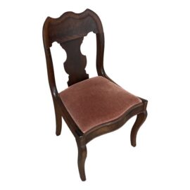 Victorian Flame Mahogany Side Chair