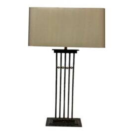 Tanner Kenzie Sculpted Iron Craftsman Table Lamp